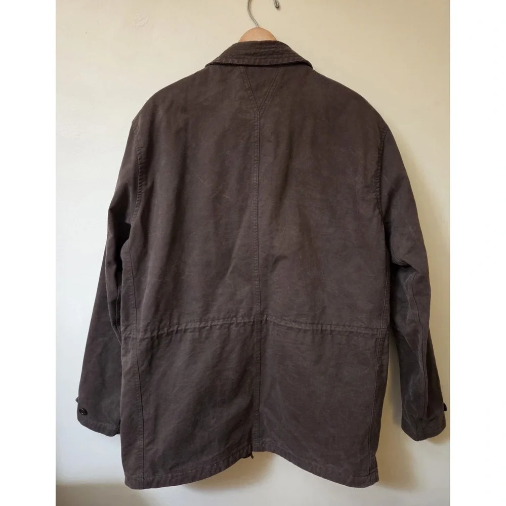 Banana Republic Water‎ Resistant Mens Field Chore Military Jacket Cargo Green LT